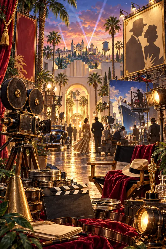 Illustration du monde Hollywood.